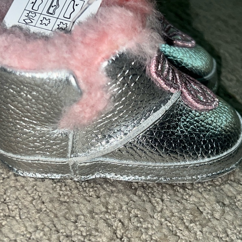 Sophie Webster mini butterfly shearling baby boot size 18/19 - Picture 9 of 11